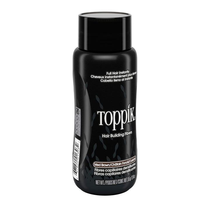 Toppik Haarfasern , Mittelbraun, natürlich gewonnene Fasern aus Keratin für voller aussehendes Haar