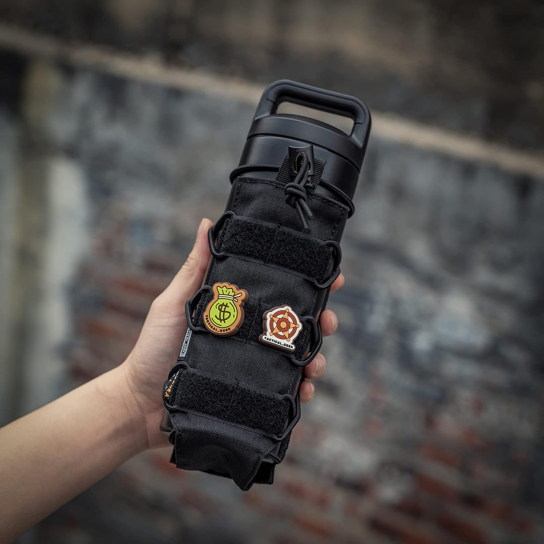 TACTICAL GEEK EXT11 Wasserflaschentasche, tragbarer Wasserflaschenträger, Reiseflaschenhalter mit Ko