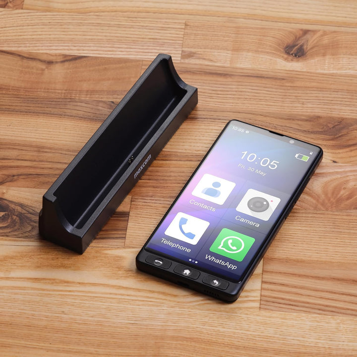 MAXCOM MS601 Smartphone für ältere Menschen mit Whatsapp, grosse Symbole, SOS-Taste, grosses Display