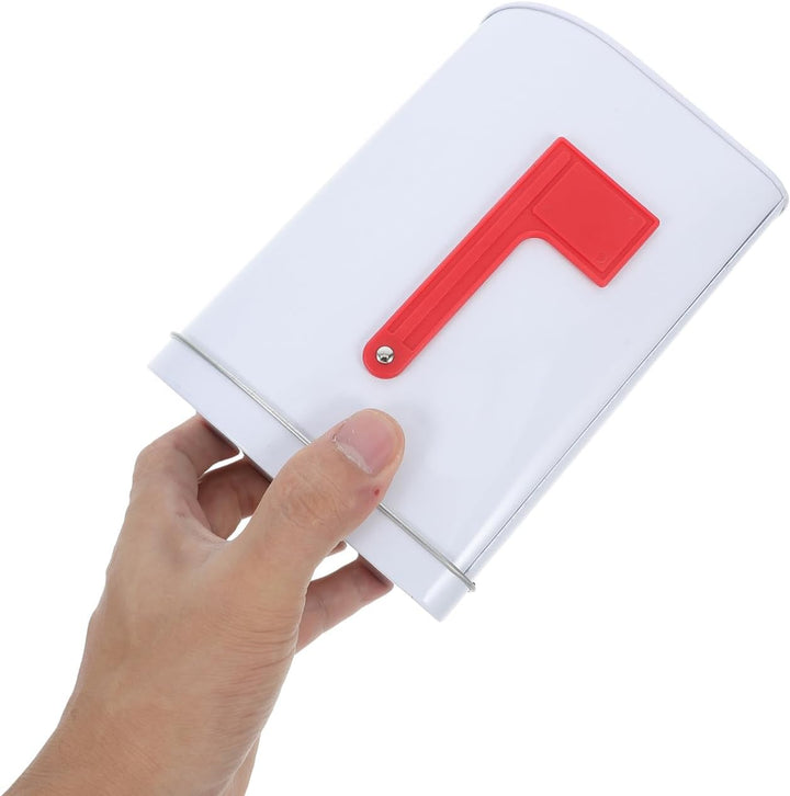 DOITOOL Zinkbeschichtete für Robuste Mailbox mit Signalflaggen für DIY Projekte und Kreative Aktivit