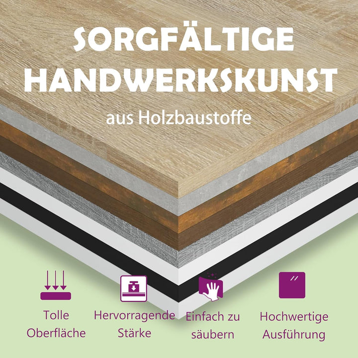 vidaXL CD Wandregal 3 Fächer Wandboard DVD Regal Aufbewahrung Hängeregal Bücherregal Medienregal Dek