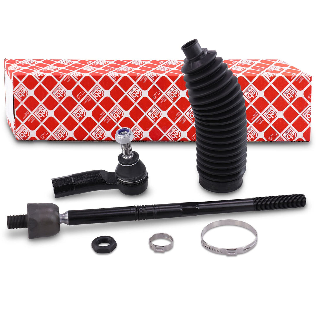febi bilstein 45761 Spurstange mit Lenkmanschettensatz , 1 Stück Vorderachse links, Vorderachse link