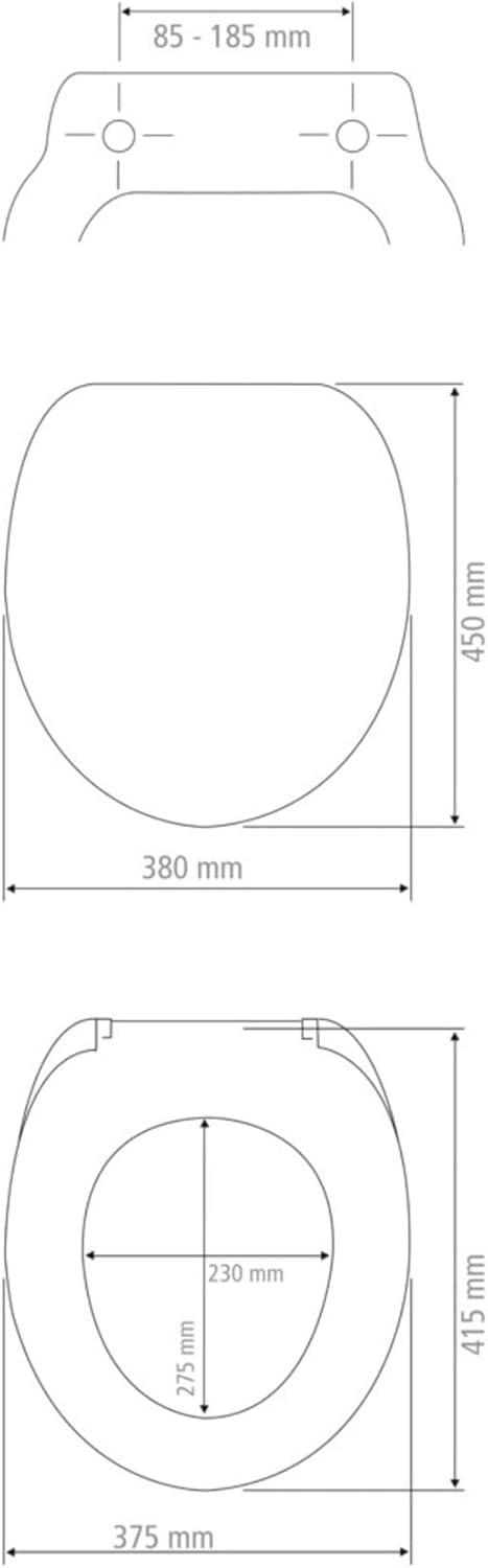 WENKO WC-Sitz Samoa, Premium-Duroplast Design-Toilettensitz mit Easy-Close Absenkautomatik & Fix-Cli