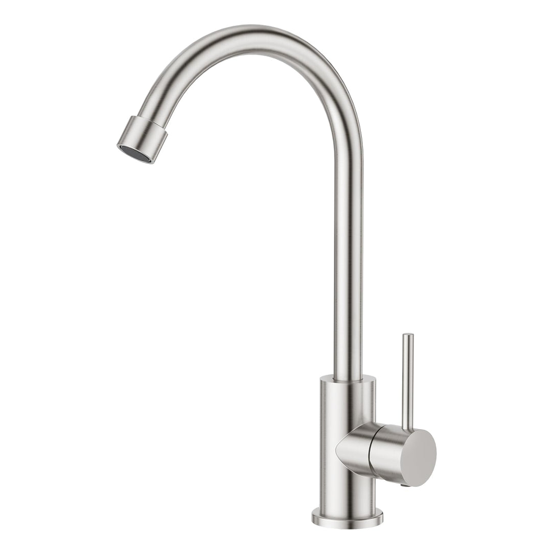 Faustina Kaltwasserhahn Küche, Wasserhahn Armatur Küche nur Kaltwasser, Küchenarmatur Spültischarmat