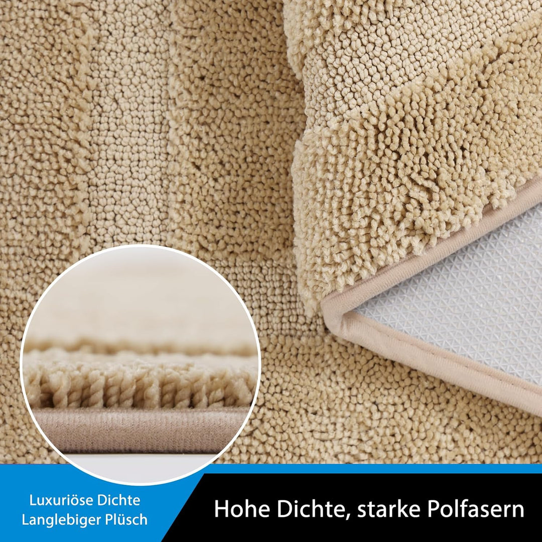 Oiilores Fussmatte 80x120 cm Innen, rutschfeste Schmutzfangmatte, Maschinenwaschbare Sauberlaufmatte