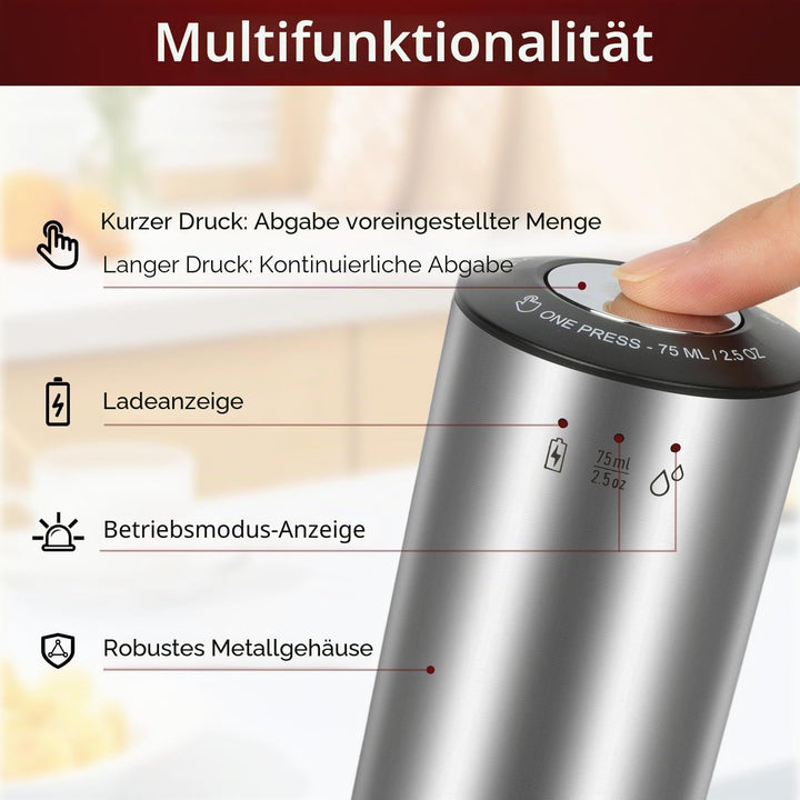 AIKARO - Elektrischer Weinbelüfter Ausgiesser, wiederaufladbar, automatischer elektronischer Dekante