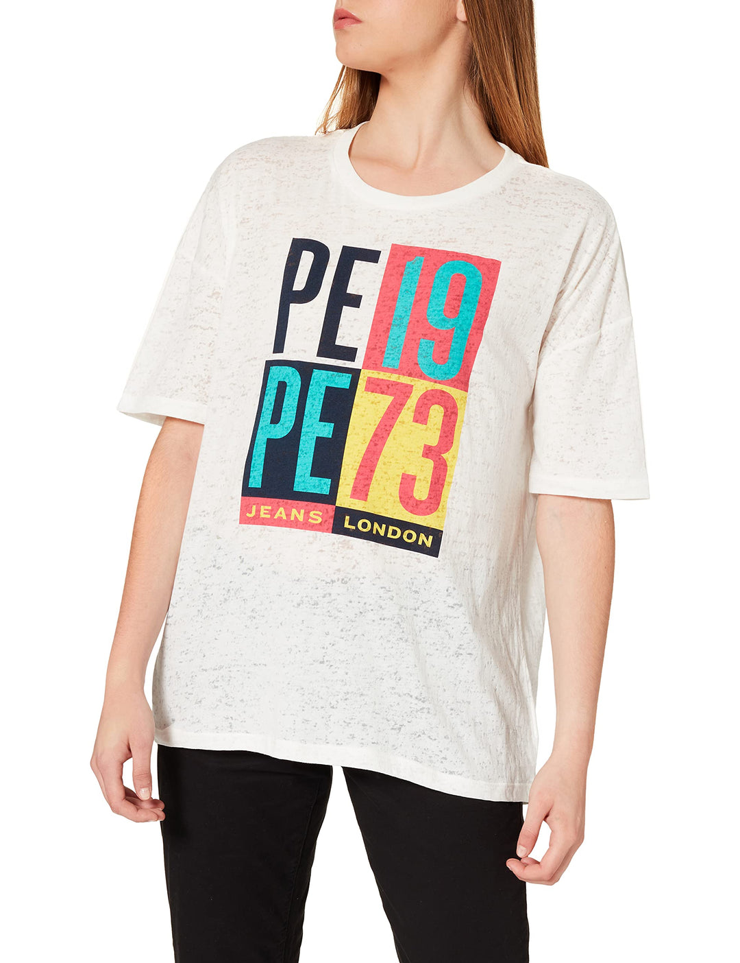 Pepe Jeans Damen DITA T-Shirt, 803off weiss, XS