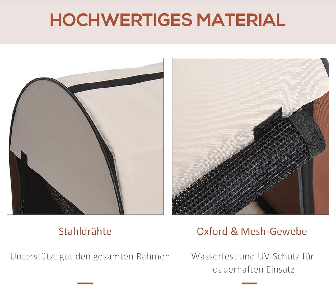 PawHut Stabile, faltbare Transporttasche für kleine Hunde, Welpen, Katzen und andere Kleintiere! Grö