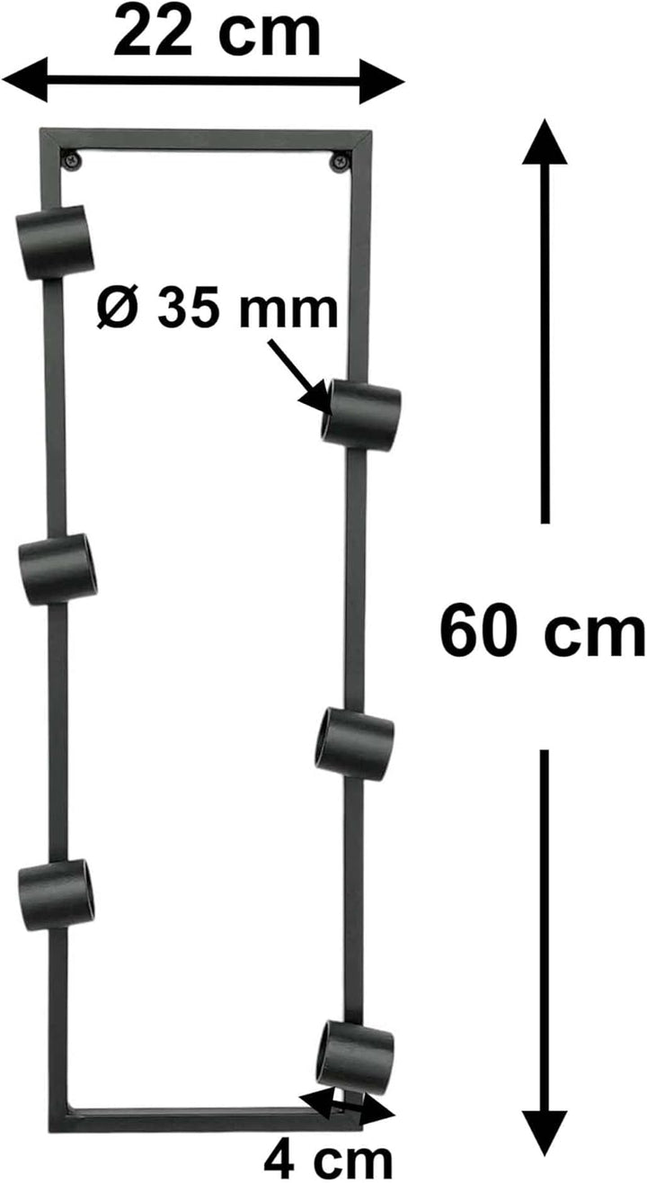 DanDiBo Weinregal Wand Metall Schwarz Flaschenregal Flaschenständer Flaschenhalter für 6 Flaschen Sc