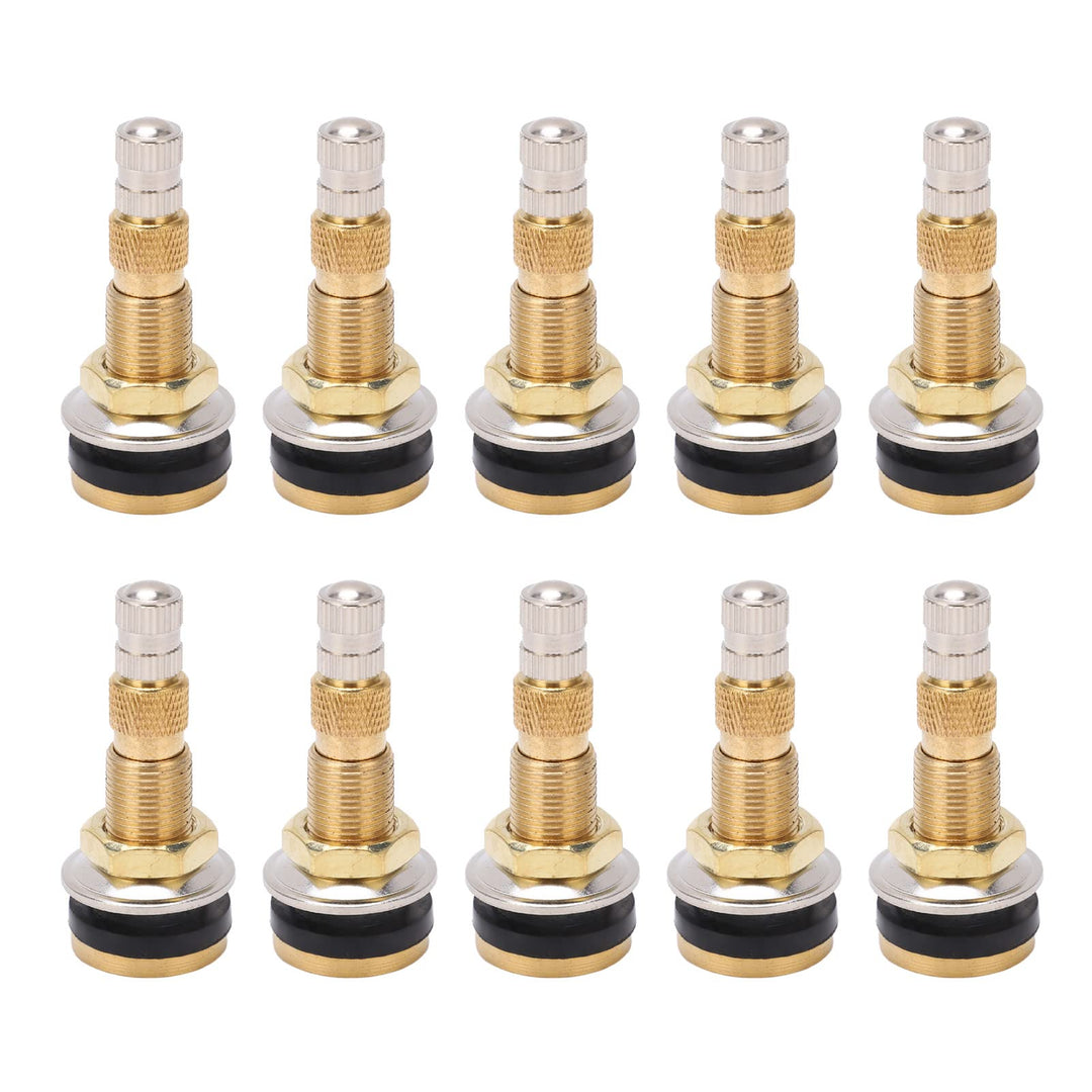 10 Stück Air Liquid Tubeless Reifenventilschaft, Messing Tubeless Air Liquid Ventil 1 7/8 Zoll TR618