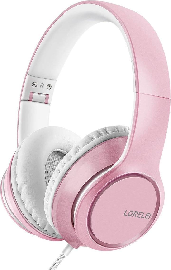 LORELEI X8 Over-Ear-Kopfhörer mit Mikrofon mit 1,45 m verwicklungsfreier Nylonschnur und 3,5-mm-Stec