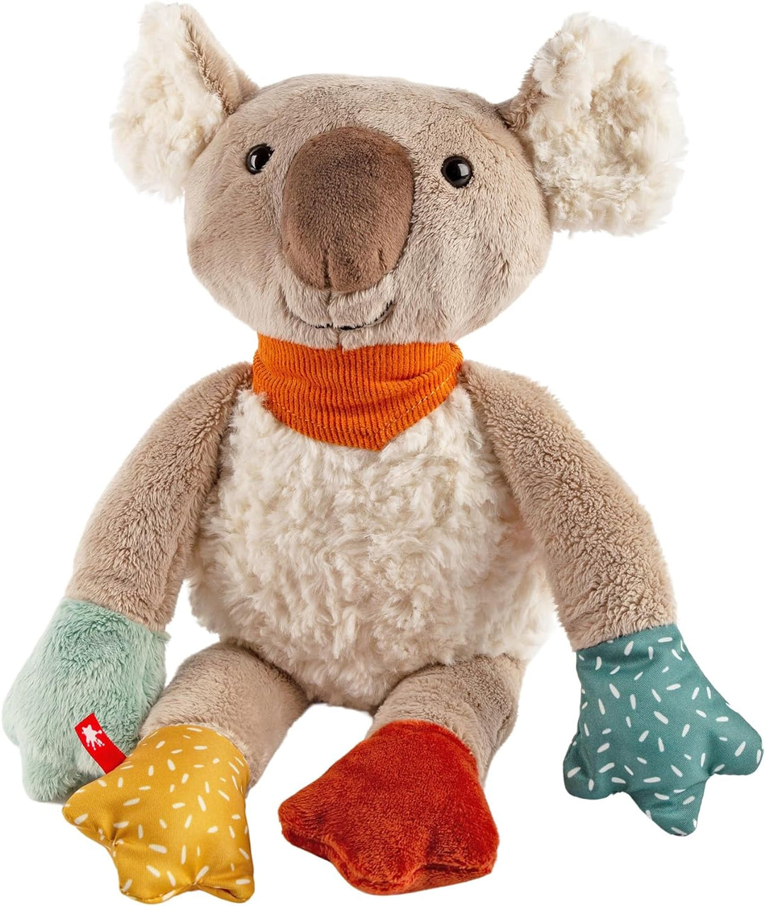 sigikid 43219 Kuscheltier Koala Patchwork Sweety, Yellow für Mädchen und Jungen von 0 bis 8 Jahren M
