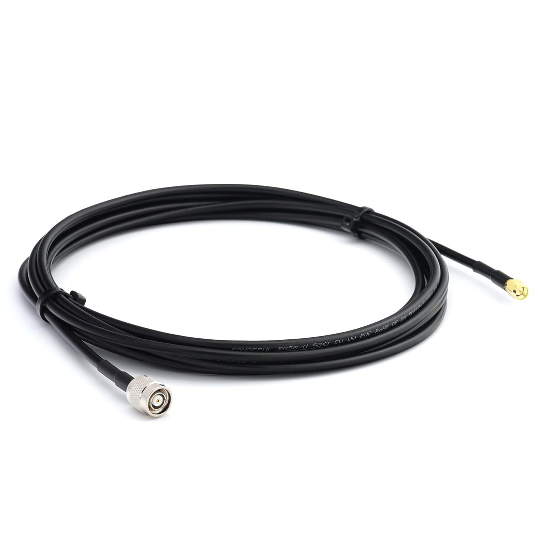 7m SMA Stecker auf RP-TNC Stecker RG58 Koaxialkabel — 7 Meter Verlustarmes Antennenkabel Verlängerun
