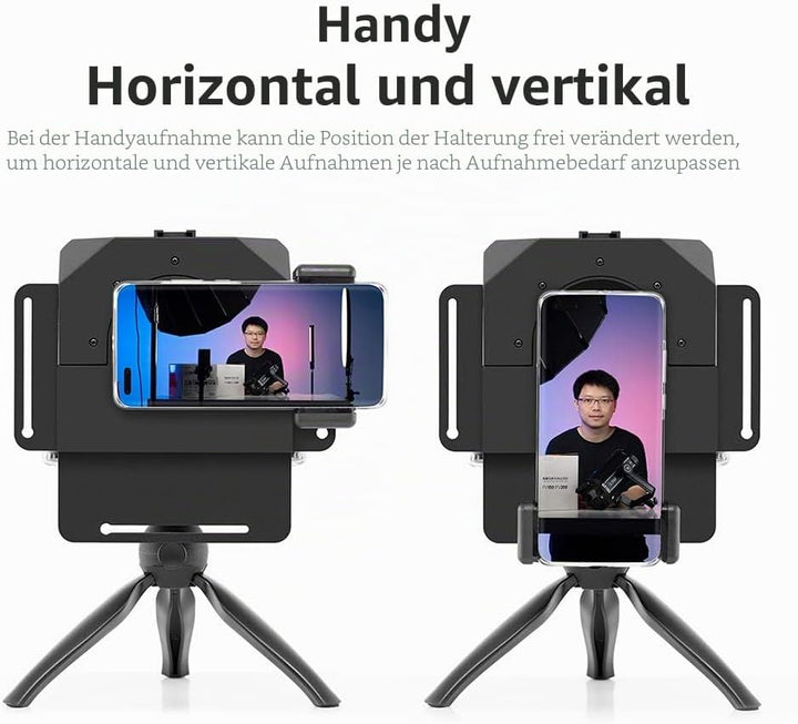 AMBITFUL Teleprompter Kit Portable Inscriber Handy Teleprompter Artefakt Video mit Fernbedienung für