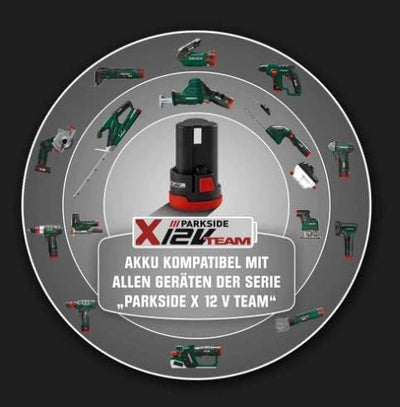 Parkside Ladegerät 12V 2,4A PLGK 12 A2 X12V Team Black