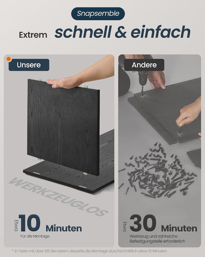 SONGMICS HOME Katzenklo Schrank, superschnelle werkzeuglose Montage, Toolless-Technologie, Katzenhau