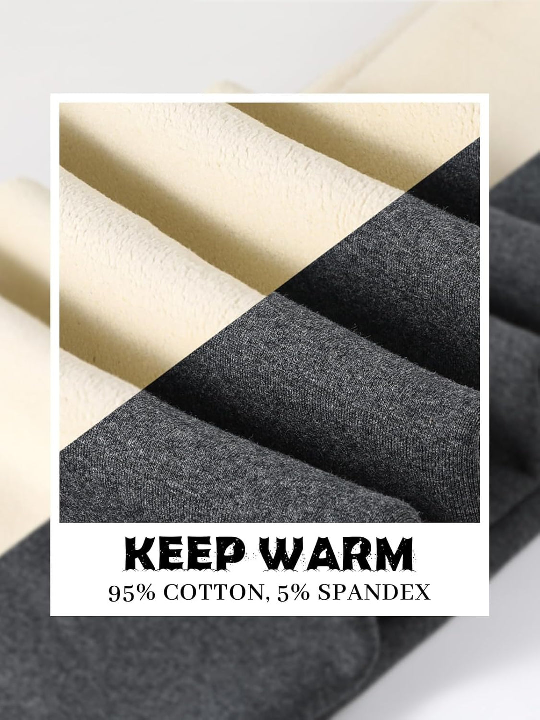Soudittur Thermo Leggings Mädchen Dicke Gefütterte Thermo Leggings Winter Baumwolle Warm Thermohosen