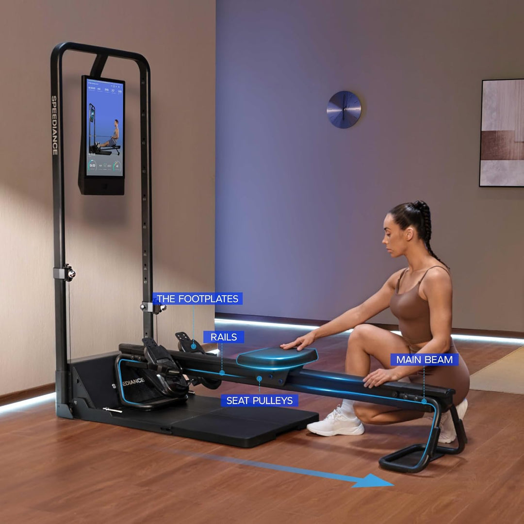Speediance AeroRow 2 Ruderbank (2.0) – Leise, Stabil & Platzsparend für Ganzkörper-Cardio mit Gym Mo