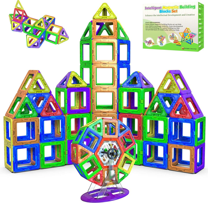 Desire Deluxe Magnetische Bausteine 94PC Konstruktion Bauen Blöcke Set Montessori Spielzeug Teilen f