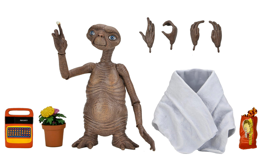 NECA E.T.- Der Ausserirdische Actionfigur 40th Anniversary braun, aus Kunststoff, Hersteller
