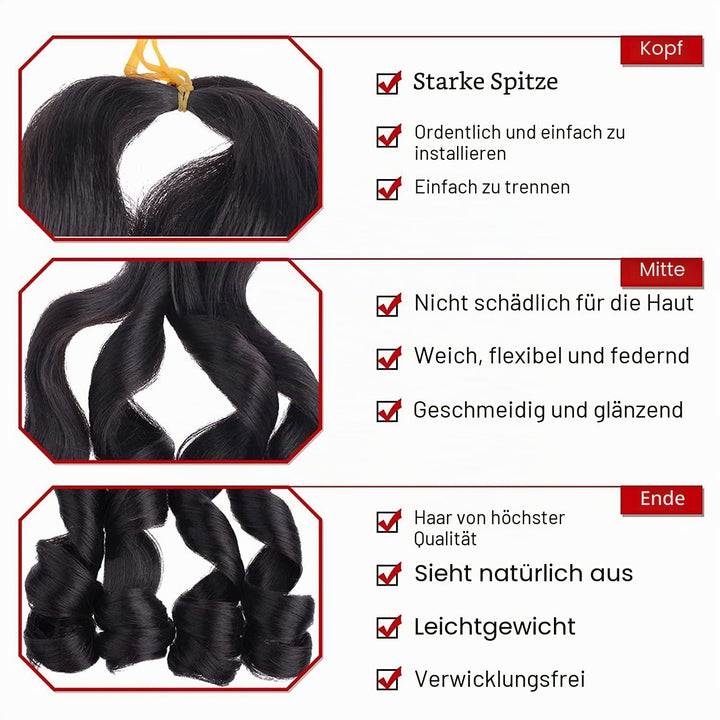 Xtrend 30 Inch Pre Stretched Bouncy Loose Wavy Braiding Hair 8 Packs French Curly Braiding Hair Synt