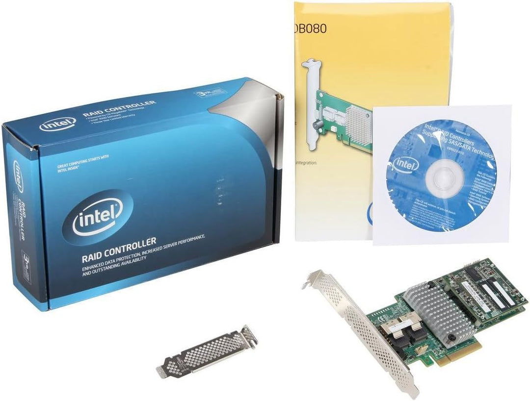 Intel RS25DB080 Single RAID-Kontroller (8X PCI-e 2.0, SAS 2.0/SATA III, 1GB DDR3 Speicher, RAID 1/5/