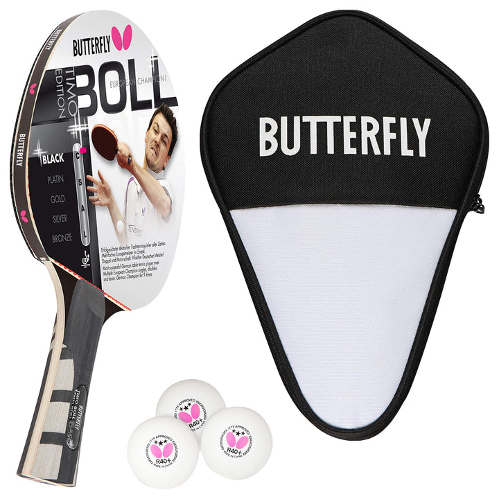 Butterfly® Timo Boll Black 85030 Tischtennisschläger | Tischtennis Racket Bat Profi Wettkampfschläge