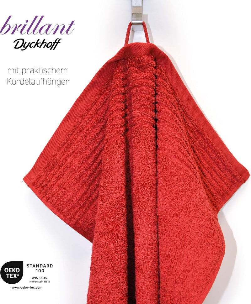 Dyckhoff 0410996505 Handtuchset "Brillant", 2 Badetücher / Duschtücher 70 x 140 cm und 4 Handtücher