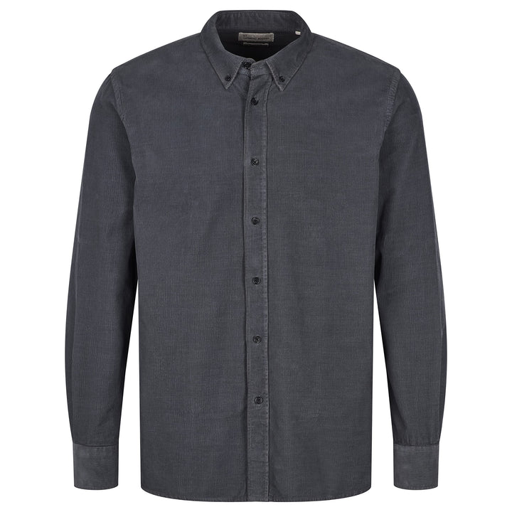 BY GARMENT MAKERS Sustainable; obviously! Unisex GM131303 3176 M Shirt, Gray Pinstripe, M
