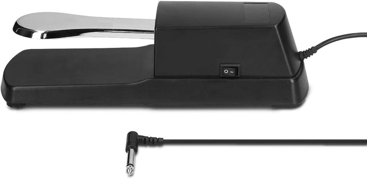 kwmobile Universal Sustain Keyboard Pedal - mit 1,5m Anschluss Kabel - Sustainpedal Fusspedal für di