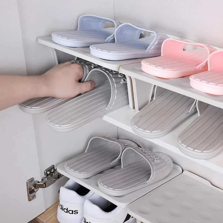 Kayuneed 8 Stück rutschfest Schuhhalter, Schuhschlitz Organizer, Doppelschicht Schuhstapler Set 25 *