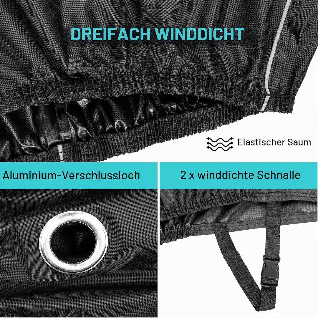 Favoto Motorradabdeckung Wasserdicht Motorrad Abdeckpane Outdoor 300D Oxford für Motorräder Elektror