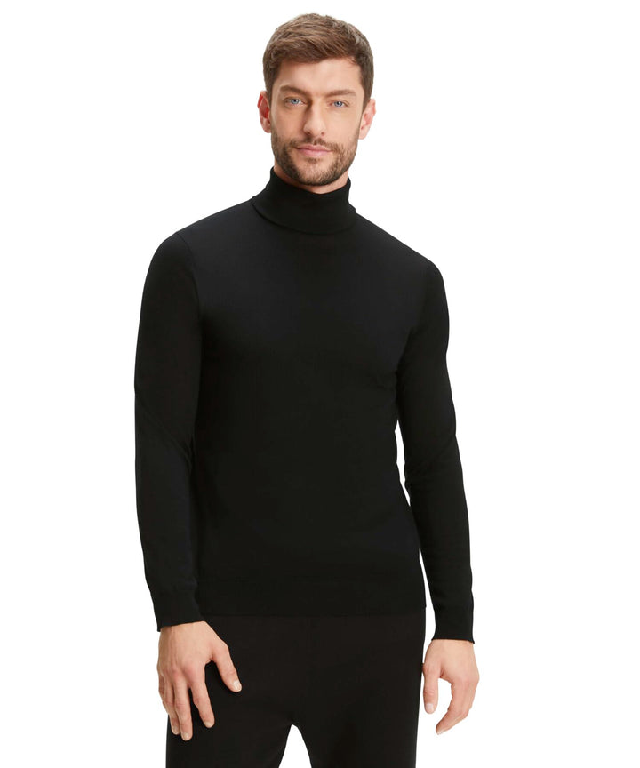 FALKE Herren Basic Roll Neck Rollkragen Pullover elegant klassisch für Business und Freizeit mit Rol