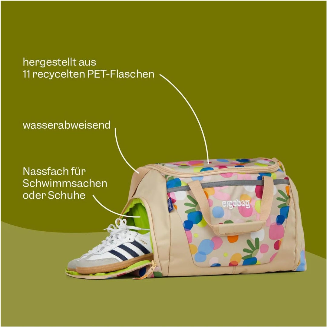 ergobag Sporttasche | 20 Liter Kindersporttasche mit Schuhfach, verschiedene Motive, ideal als Schwi