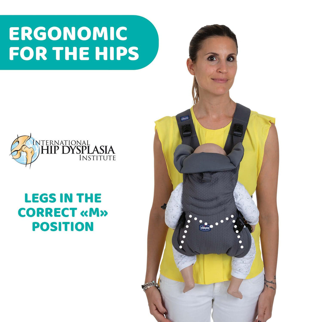 Chicco Easyfit Ergonomischer Babytrage für Neugeborene von der Geburt bis 9 kg, einfache und intuiti