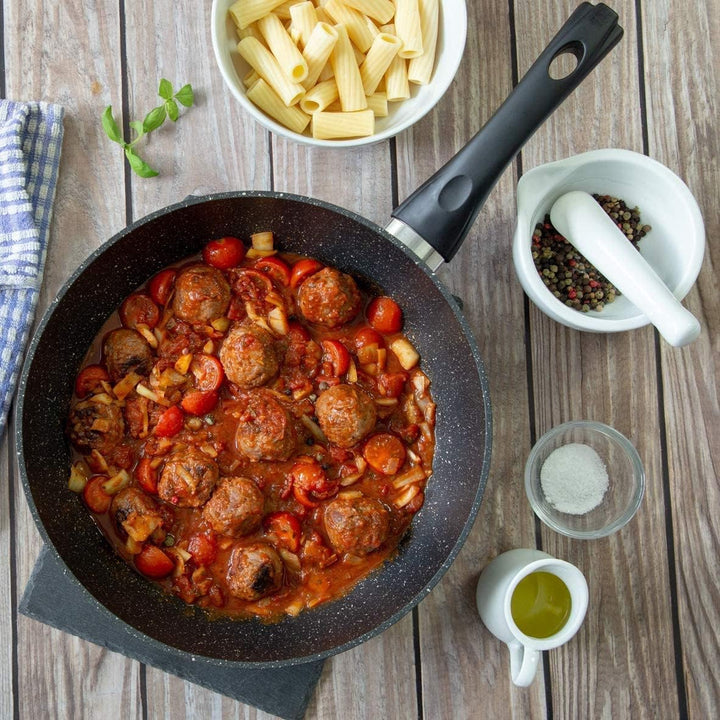 Blackmoor Home Antihaft Bratpfanne 28 cm – Aluminium Pfanne für Induktion, Gas & Elektro, Verstärkte