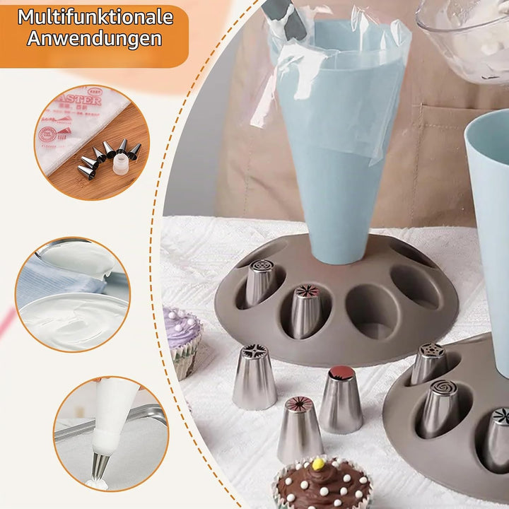 Spritzbeutel Halter Ständer, Spritzbeutel Ständer, Spritzbeutelständer, DIY Halter Für Schlitze, Mit
