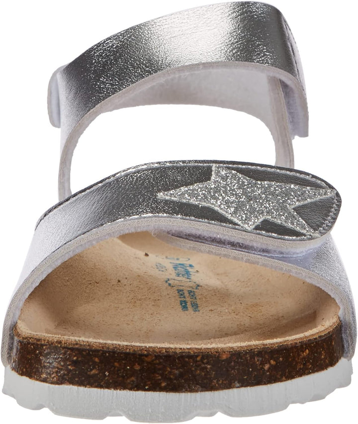 Richter Kinderschuhe Mädchen Sandaletten Sandale Blau Freizeit 30 EU Silber, 30 EU Silber