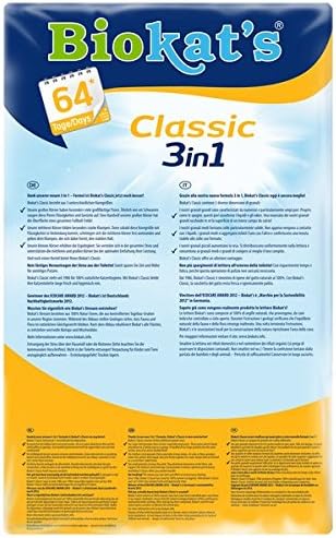 Gimborn Biokat's Classic 3in1 ohne Duft - Klumpende Katzenstreu mit 3 unterschiedlichen Korngrössen