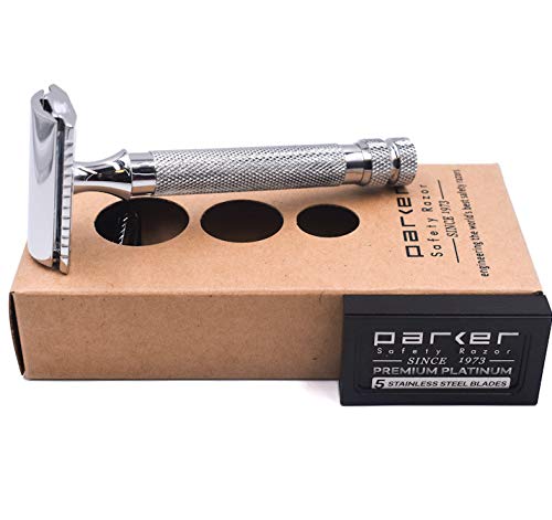 Parker Safety Razor 91R Superschwergewicht Double Edge Safety Razor & 5 Klingen