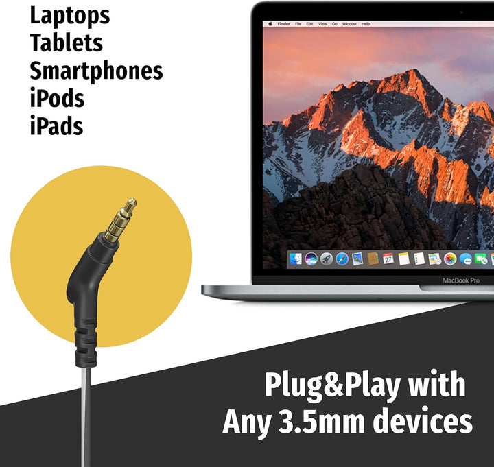 Symphonized In-Ear Kopfhörer mit Kabel – In-Ear Ohrhörer mit Kabel, Kopfhörer mit Mikrofon, Kopfhöre