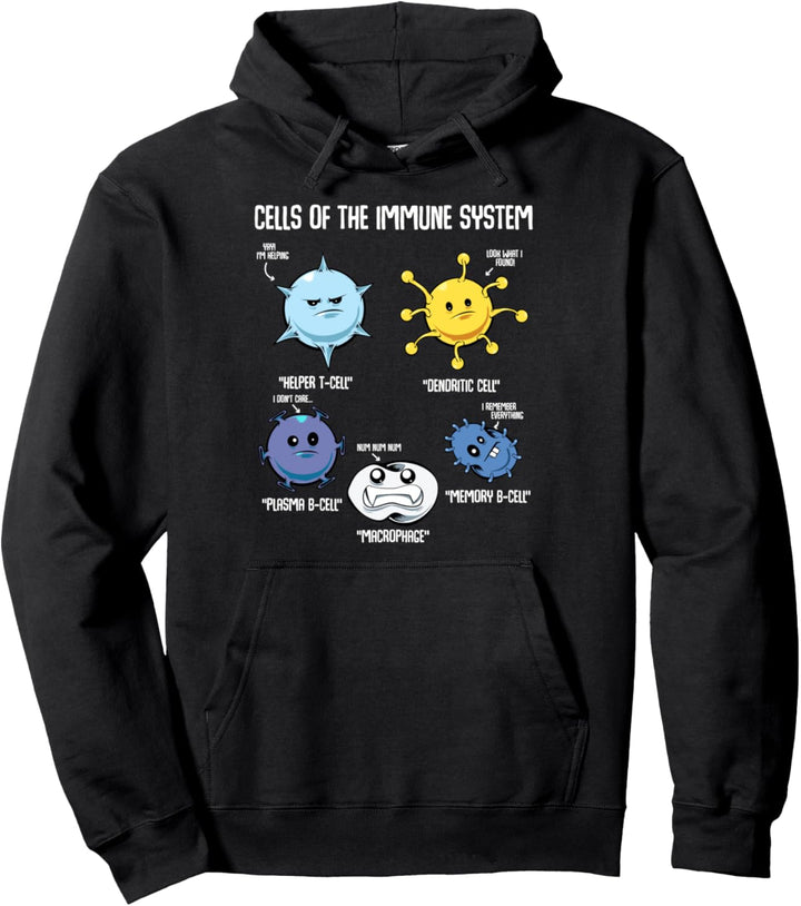 Immune System Immunsystem Immunologe Biologie Immunbiologie Pullover Hoodie