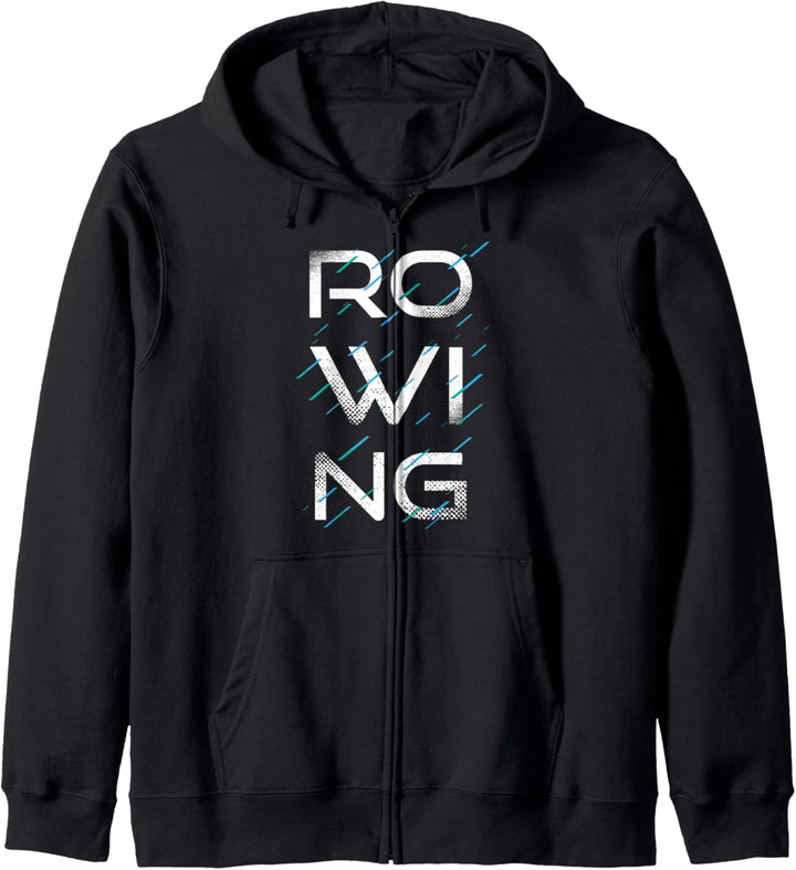 Rudern Ruderer Rowing Geschenk Row Rower Wassersport Outfit Kapuzenjacke