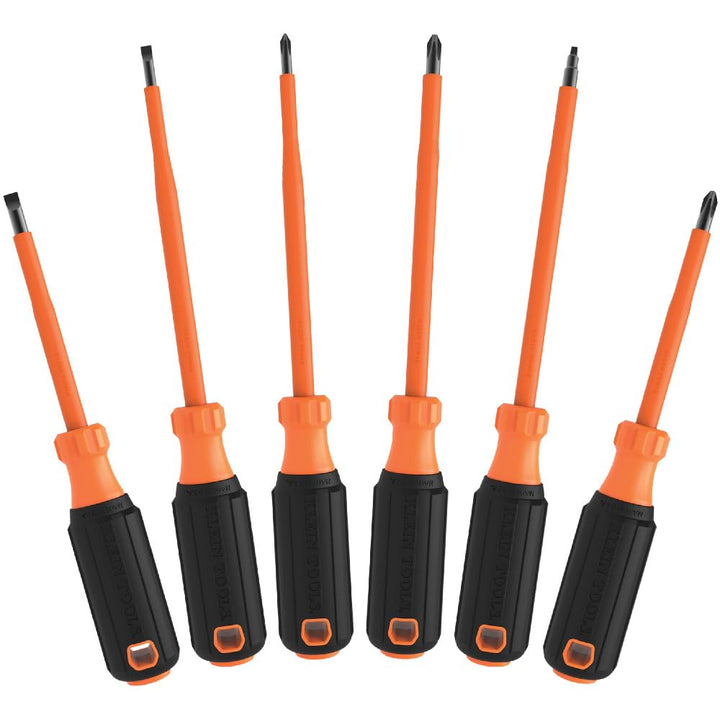 Klein Tools 85076INS Isoliertes Schraubendreher-Set mit 1000-V-Schraubendrehern, (3) Kreuzschlitz- u