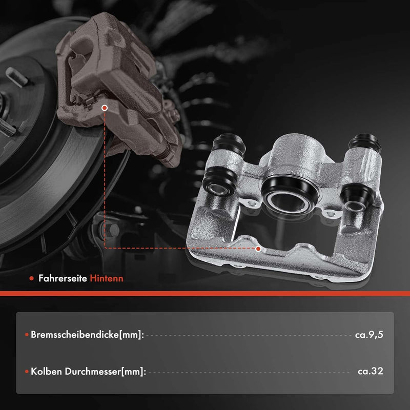 Frankberg 2x Bremssattel Bremszange Hinterachse Links Rechts Kompatibel mit RAV 4 II A2 1.8L 2.0L 20