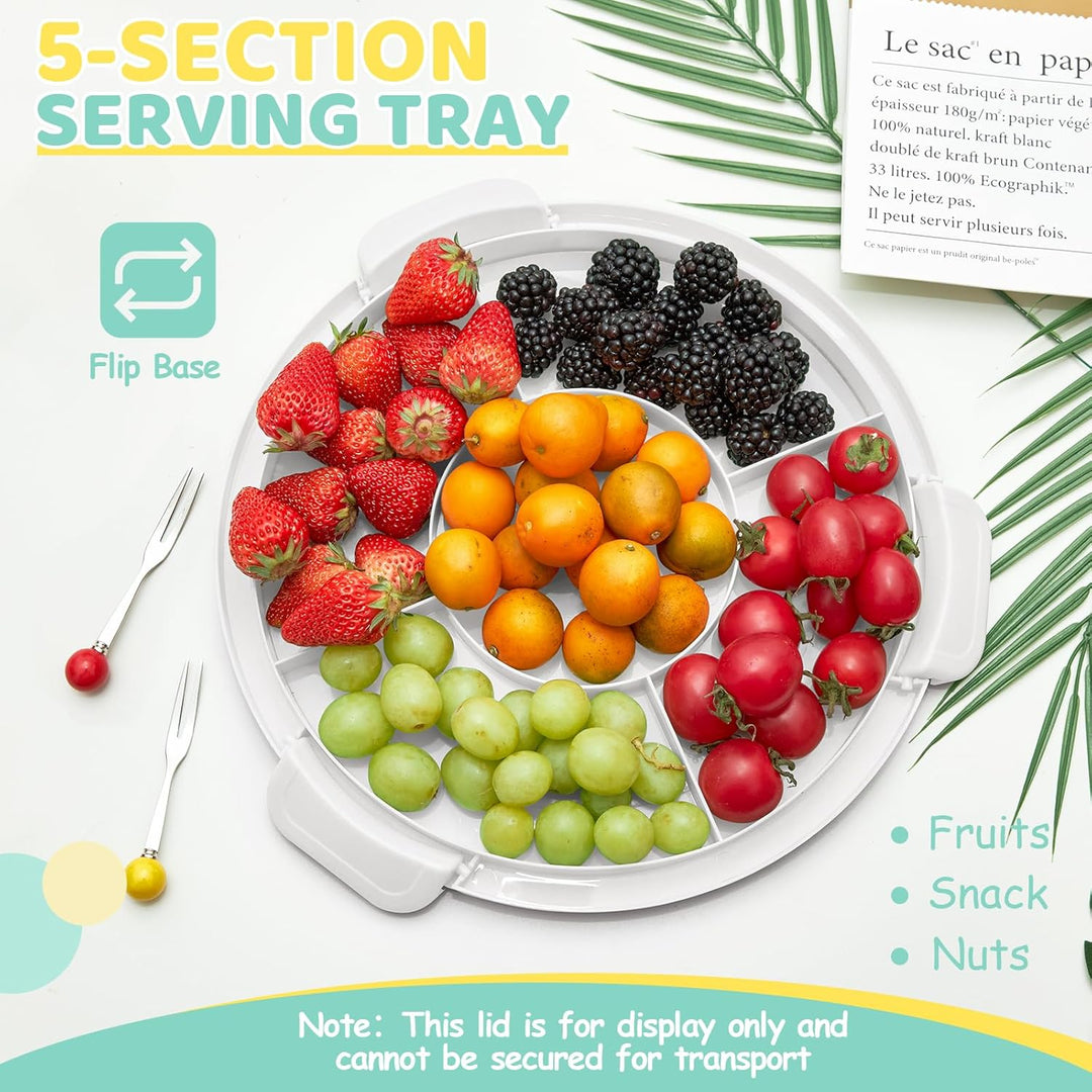 Ohuhu Kuchen Transportbox, Torten Transportbox mit Deckeln und Tragegriff, Tragbarer Tortentransport