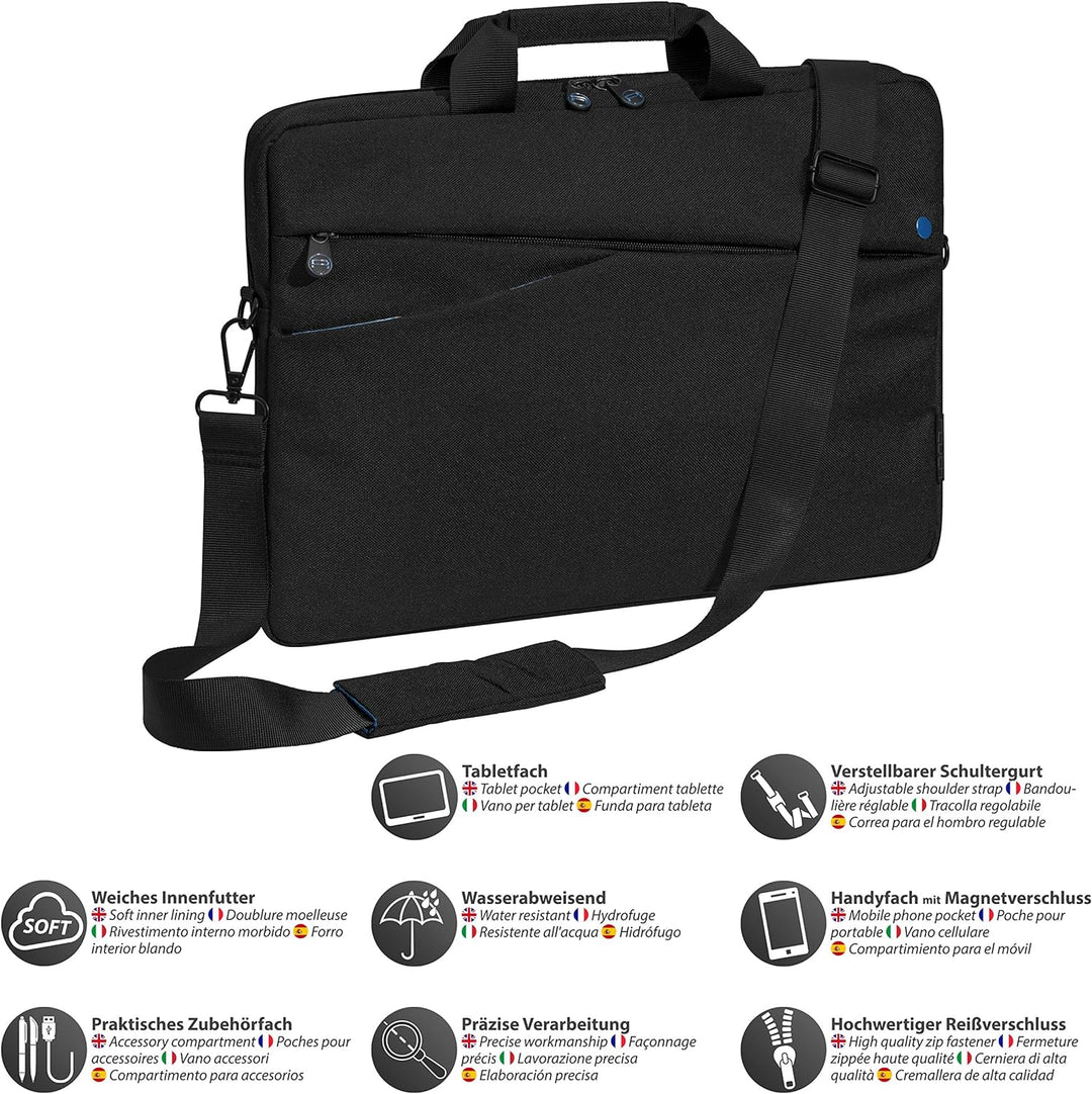 PEDEA Laptoptasche Fashion Notebook-Tasche Umhängetasche mit Schultergurt inkl. Notebookschloss 13,3