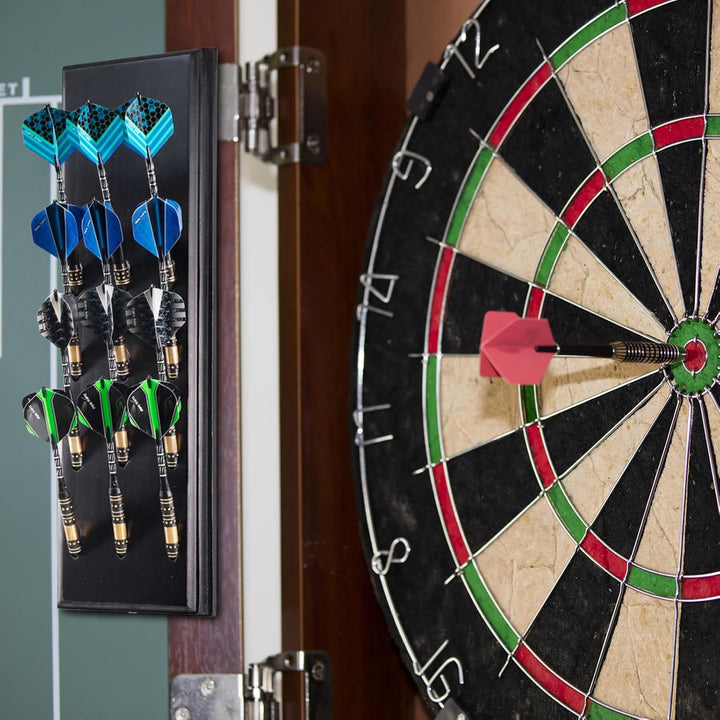 Dart Halter aus Holz für 12 Darts, Hochwertig Darthalter aus Holz, Praktische Dart Aufbewahrung, Wan