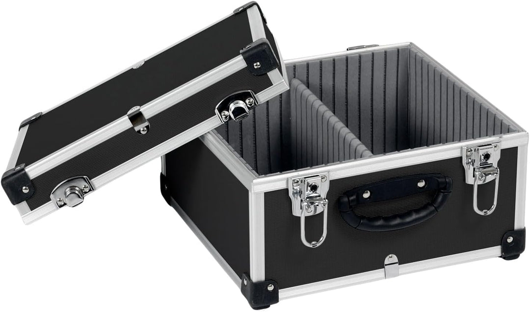 CD Koffer für 40 Standard CD Cases - 29,5 x 29 x 18,5 cm - Schwarz 40 CD's schwarz, 40 CD's schwarz