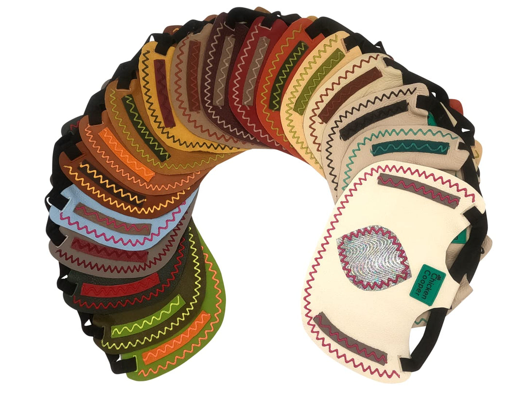 Chicken Cooper Hühnersattel, Hühnerweste, Federschutz, Geflügel Rückenschutz, Echtleder Handgemacht